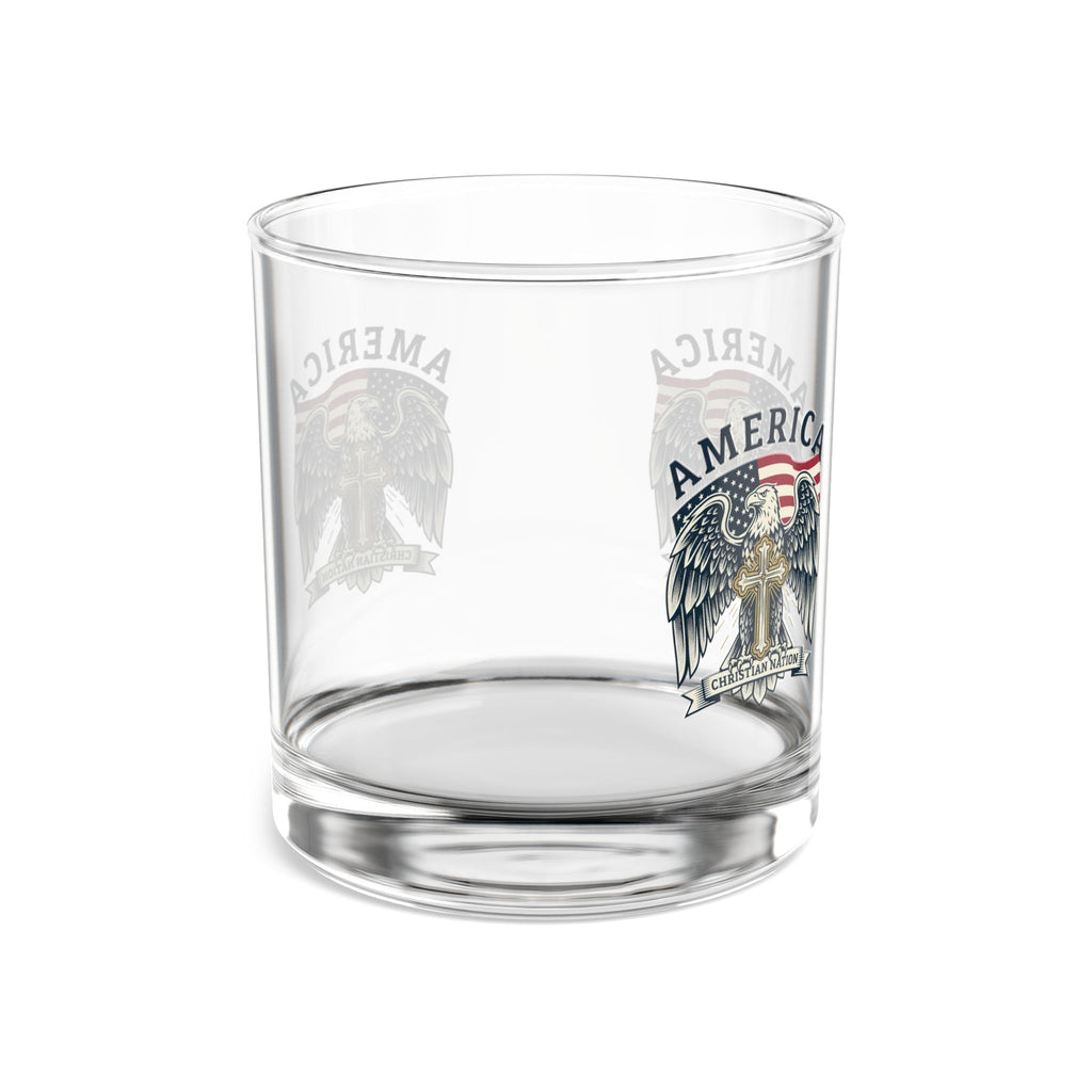 "America, Christian Nation" 10 oz Rocks Glass