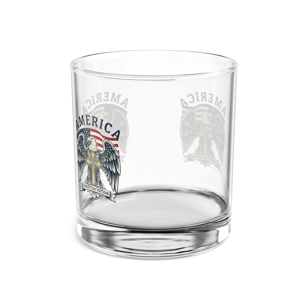 "America, Christian Nation" 10 oz Rocks Glass